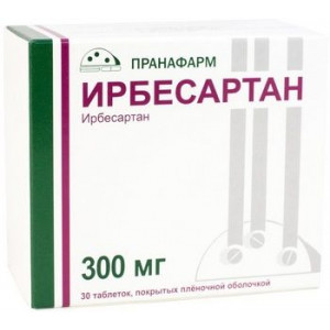 ИРБЕСАРТАН 300МГ. №30 ТАБ. П/О /ПРАНАФАРМ/