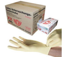 СФМ ПЕРЧАТКИ СМОТР. Н/СТЕР. ЛАТ. ТЕКСТУРИР. Н/ОПУДР. Р.L №50 (25ПАР) [SFM]