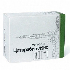 ЦИТАРАБИН-ЛЭНС 100МГ. №10 ЛИОФ. Д/Р-РА Д/ИН. ФЛ. /ЛЭНС-ФАРМ/