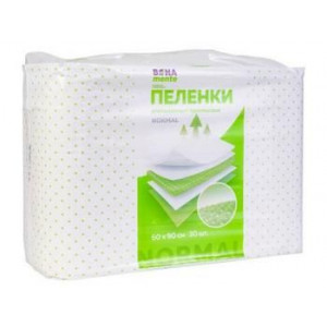 БОНА МЕНТЕ ПЕЛЕНКИ ВПИТ. НОРМАЛ 60Х90 №30 [BONA MENTE]