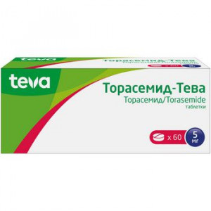 ТОРАСЕМИД-ТЕВА 5МГ. №30 ТАБ.