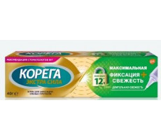 КОРЕГА КРЕМ Д/ФИКС. ЗУБ.ПРОТЕЗОВ 40Г. МАКС. ФИКСАЦИЯ +СВЕЖЕСТЬ [COREGA]