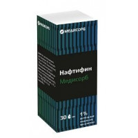 НАФТИФИН МЕДИСОРБ 1% 30МЛ. №1 Р-Р Д/НАРУЖ.ПРИМ. ФЛ. /КИРОВСКАЯ ФФ/