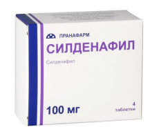 СИЛДЕНАФИЛ 100МГ. №4 ТАБ. П/П/О /ПРАНАФАРМ/