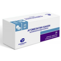 АГОМЕЛАТИН КАНОН 25МГ. №28 ТАБ. П/П/О /КАНОНФАРМА/
