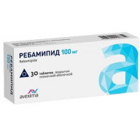 РЕБАМИПИД 100МГ. №30 ТАБ. П/П/О /АВЕКСИМА/ОБНИНСКАЯ ХФК/