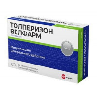 ТОЛПЕРИЗОН ВЕЛФАРМ 150МГ. №30 ТАБ. П/П/О /ЭЛЗАФАРМ/ВЕЛФАРМ/