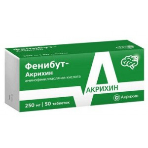 ФЕНИБУТ-АКРИХИН 250МГ. №50 ТАБ. /АКРИХИН/ ФЕНИБУТ-АКРИХИН 250МГ. №50 ТАБ. /АКРИХИН/