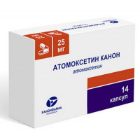 АТОМОКСЕТИН КАНОН 25МГ. №14 КАПС.