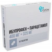 ИБУПРОФЕН+ПАРАЦЕТАМОЛ 400+325МГ. №10 ТАБ. П/П/О /АТОЛЛ/ОЗОН/